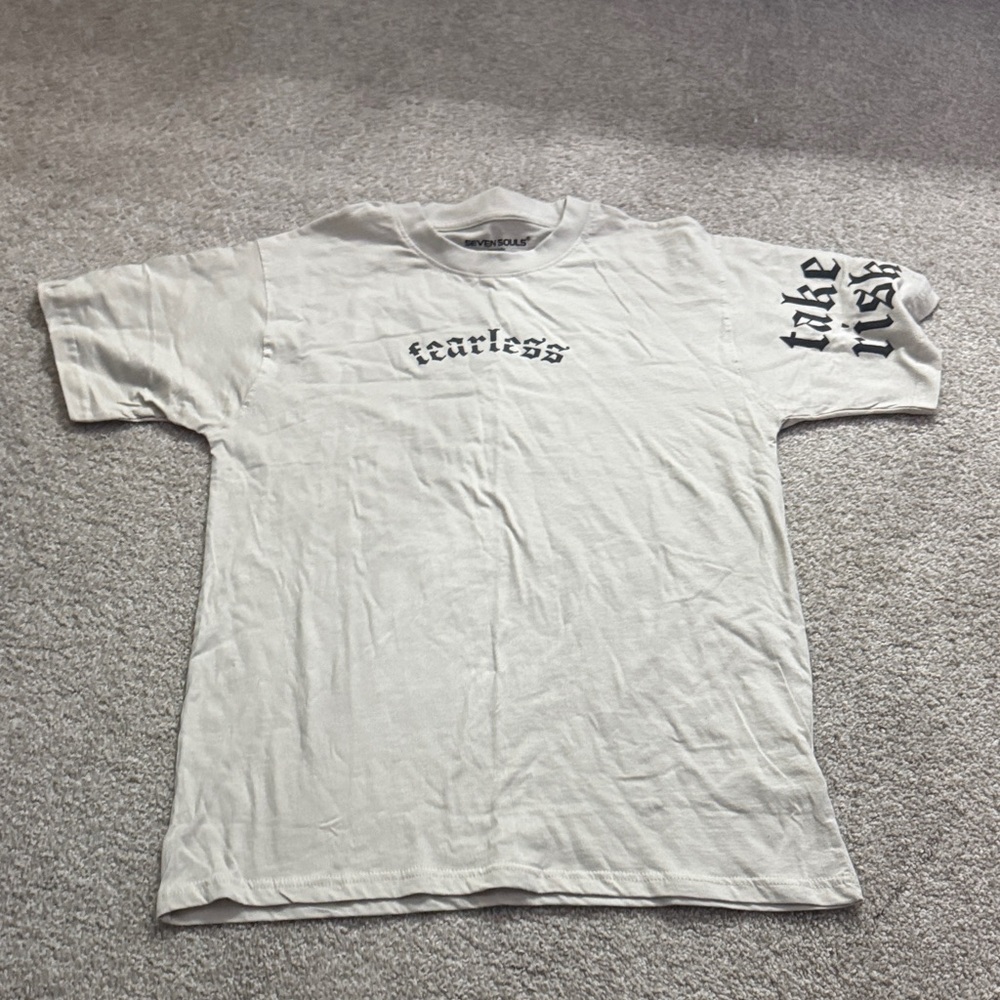 Fearless White Short Sleeve Tee